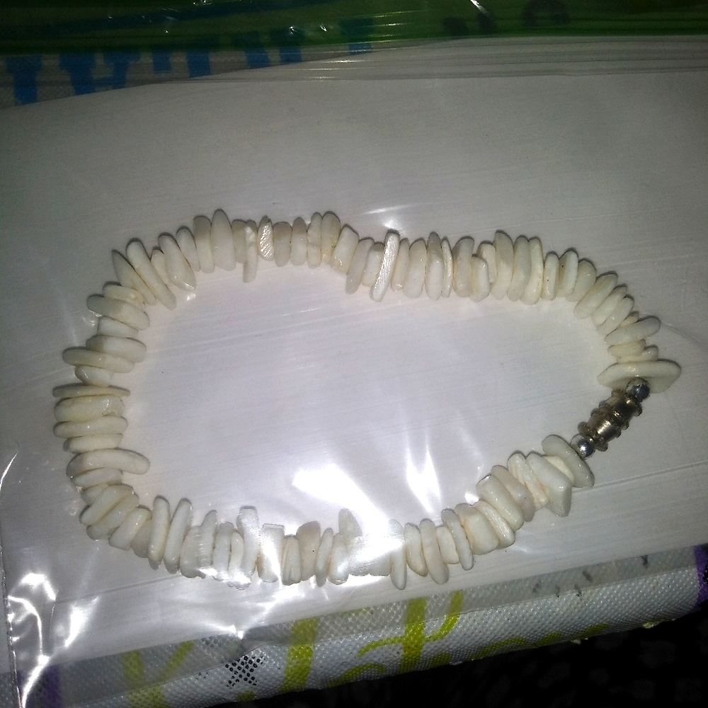 New shell bracelet bought down the cape